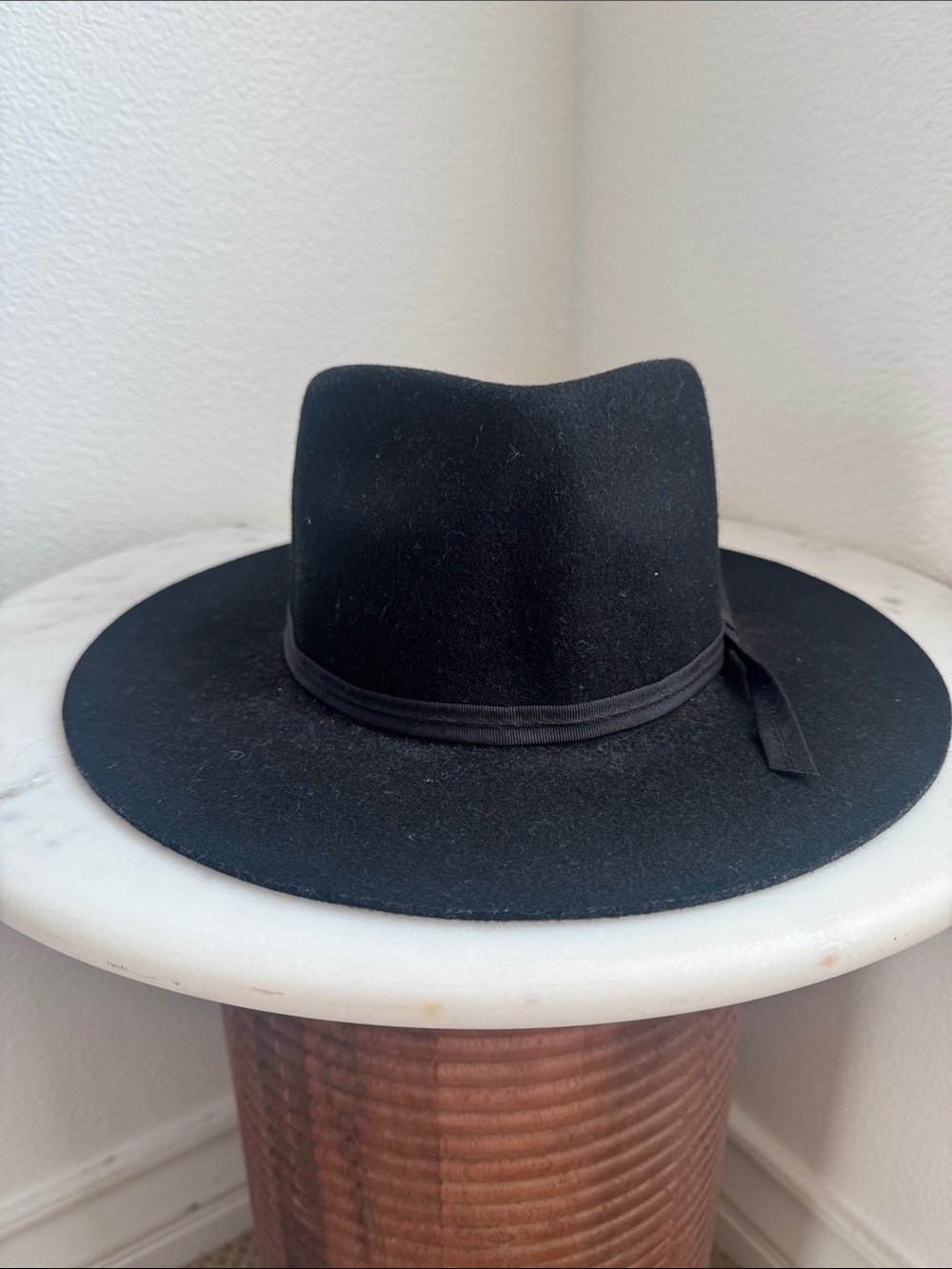 Lack Of Color Black Wide Brim Fedora